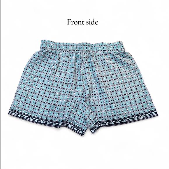 Max Studio Turqouise Shorts And Short Sleeve Top Set Womens Size XL - Picture 2 of 8